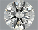 Natural Diamond 0.46 Carats, Round with Excellent Cut, J Color, VVS2 Clarity and Certified by IGI