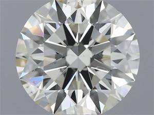 Picture of Natural Diamond 0.52 Carats, Round with Excellent Cut, J Color, VS2 Clarity and Certified by IGI