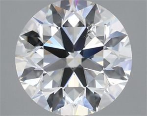 Picture of Natural Diamond 2.02 Carats, Round with Excellent Cut, G Color, SI2 Clarity and Certified by GIA