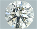 Natural Diamond 0.56 Carats, Round with Excellent Cut, K Color, VS1 Clarity and Certified by IGI