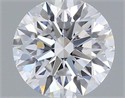 Lab Grown Diamond 0.74 Carats, Round with Ideal Cut, D Color, VVS2 Clarity and Certified by IGI