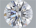 Lab Grown Diamond 1.02 Carats, Round with Ideal Cut, D Color, VVS1 Clarity and Certified by IGI