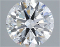 Lab Grown Diamond 3.53 Carats, Round with Excellent Cut, E Color, VVS2 Clarity and Certified by IGI
