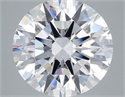 Lab Grown Diamond 9.08 Carats, Round with Ideal Cut, E Color, VS1 Clarity and Certified by IGI