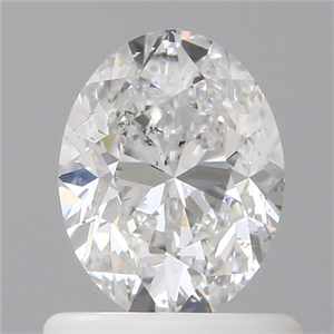 Picture of Natural Diamond 1.00 Carats, Oval with  Cut, D Color, SI1 Clarity and Certified by GIA