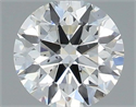 Natural Diamond 0.41 Carats, Round with Excellent Cut, G Color, SI1 Clarity and Certified by IGI