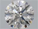 Natural Diamond 2.01 Carats, Round with Excellent Cut, H Color, VS1 Clarity and Certified by GIA