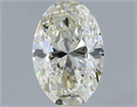 Natural Diamond 0.81 Carats, Oval with  Cut, I Color, VS2 Clarity and Certified by IGI