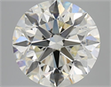 Natural Diamond 3.27 Carats, Round with Excellent Cut, K Color, VS2 Clarity and Certified by GIA