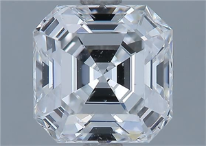Picture of Natural Diamond 2.05 Carats, Asscher with  Cut, E Color, SI1 Clarity and Certified by GIA