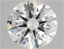 Natural Diamond 5.03 Carats, Round with Excellent Cut, I Color, SI1 Clarity and Certified by HRD