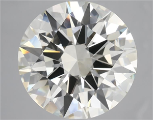 Picture of Natural Diamond 5.54 Carats, Round with Excellent Cut, M Color, IF Clarity and Certified by GIA