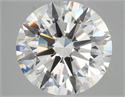 Natural Diamond 3.53 Carats, Round with Excellent Cut, F Color, VVS2 Clarity and Certified by GIA