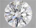 Natural Diamond 5.25 Carats, Round with Excellent Cut, D Color, SI1 Clarity and Certified by GIA