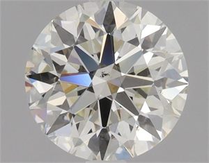Picture of Natural Diamond 1.02 Carats, Round with Excellent Cut, K Color, SI1 Clarity and Certified by GIA