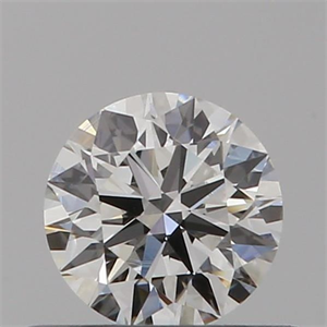 Picture of Natural Diamond 0.40 Carats, Round with Excellent Cut, H Color, VVS1 Clarity and Certified by GIA