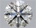 Natural Diamond 2.81 Carats, Round with Excellent Cut, K Color, VS2 Clarity and Certified by GIA