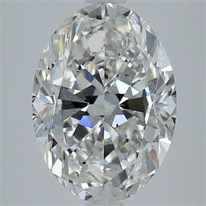 Picture of Natural Diamond 2.30 Carats, Oval with  Cut, G Color, SI1 Clarity and Certified by GIA