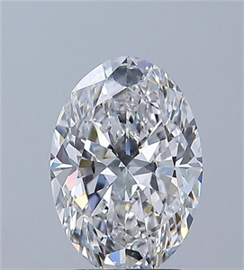 Foto Diamante Natural 2.01 quilates, Ovalado , Color E, claridad VVS2 y certificado GIA de