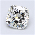Natural Diamond 3.02 Carats, Cushion with  Cut, I Color, VS1 Clarity and Certified by GIA