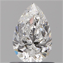 Diamante Natural 0.64 quilates, De pera , Color E, claridad VVS2 y certificado GIA