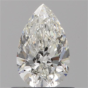 Foto Diamante Natural 0.56 quilates, De pera , Color G, claridad VVS2 y certificado GIA de