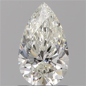 Picture of Natural Diamond 0.90 Carats, Pear with  Cut, I Color, SI1 Clarity and Certified by GIA