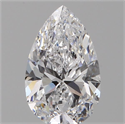 Natural Diamond 0.87 Carats, Pear with  Cut, D Color, VS2 Clarity and Certified by GIA