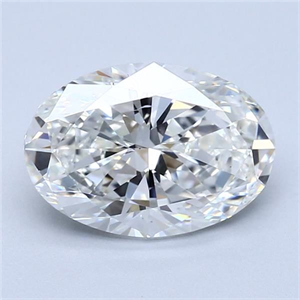 Picture of Natural Diamond 2.40 Carats, Oval with  Cut, G Color, VS2 Clarity and Certified by GIA