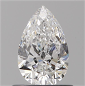 Diamante Natural 0.54 quilates, De pera , Color D, claridad VVS2 y certificado GIA