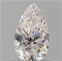 Diamante Natural 0.55 quilates, De pera , Color G, claridad VVS2 y certificado GIA