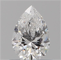 Natural Diamond 0.52 Carats, Pear with  Cut, E Color, I1 Clarity and Certified by GIA