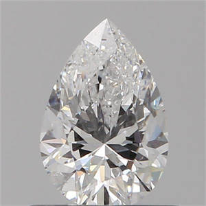 Picture of Natural Diamond 0.52 Carats, Pear with  Cut, E Color, I1 Clarity and Certified by GIA