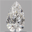 Diamante Natural 0.54 quilates, De pera , Color E, claridad VVS2 y certificado GIA