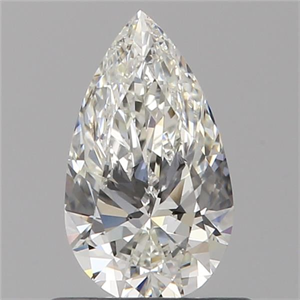 Foto Diamante Natural 0.60 quilates, De pera , Color H, claridad VVS1 y certificado GIA de
