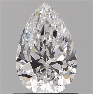 Picture of Natural Diamond 0.71 Carats, Pear with  Cut, D Color, VS1 Clarity and Certified by GIA