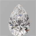 Diamante Natural 0.75 quilates, De pera , Color D, claridad I1 y certificado GIA