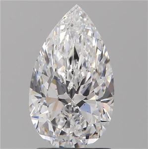 Foto Diamante Natural 1.51 quilates, De pera , Color D, claridad VS2 y certificado GIA de