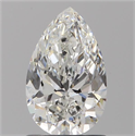 Natural Diamond 1.00 Carats, Pear with  Cut, G Color, VS2 Clarity and Certified by GIA