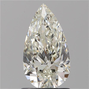 Foto Diamante Natural 1.01 quilates, De pera , Color K, claridad SI2 y certificado GIA de