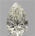 Natural Diamond 0.91 Carats, Pear with  Cut, K Color, VS2 Clarity and Certified by GIA