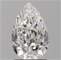 Diamante Natural 1.31 quilates, De pera , Color F, claridad IF y certificado GIA