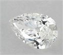 Natural Diamond 1.00 Carats, Pear with  Cut, D Color, I1 Clarity and Certified by GIA