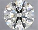 Natural Diamond 0.57 Carats, Round with Excellent Cut, J Color, VVS2 Clarity and Certified by IGI
