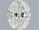 Natural Diamond 1.00 Carats, Oval with  Cut, H Color, SI2 Clarity and Certified by IGI