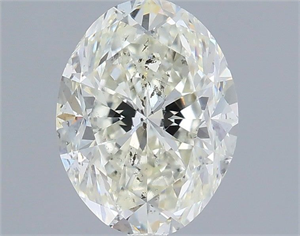 Picture of Natural Diamond 1.00 Carats, Oval with  Cut, H Color, SI2 Clarity and Certified by IGI