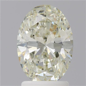 Picture of Natural Diamond 2.01 Carats, Oval with  Cut, L Color, SI2 Clarity and Certified by GIA