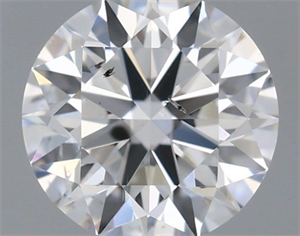Picture of Natural Diamond 0.40 Carats, Round with Excellent Cut, E Color, SI1 Clarity and Certified by IGI