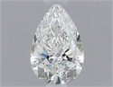 Natural Diamond 0.51 Carats, Pear with  Cut, F Color, SI1 Clarity and Certified by GIA