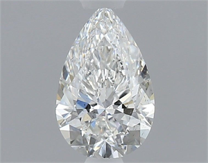 Picture of Natural Diamond 0.51 Carats, Pear with  Cut, F Color, SI1 Clarity and Certified by GIA